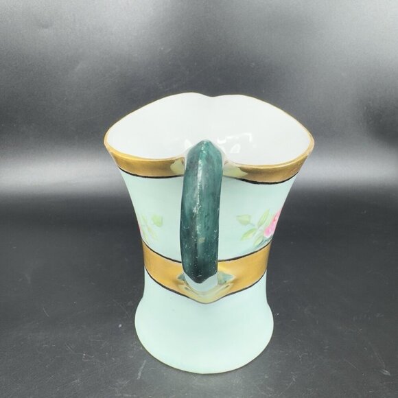 HR Cacilie Bavaria Germany Pitcher Jug Gold Trim Floral Pattern Favorite Marked - Picture 13 of 14